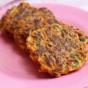 Delicious and light carrot fritters