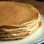Often filled with whipped cream and jam and served as "Cream Pancakes" in Icelan