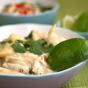 Chicken in Thai Green Curry Sauce with Coconut and Chili Rice