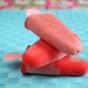 Rhubarb and Strawberry Ice Lollies